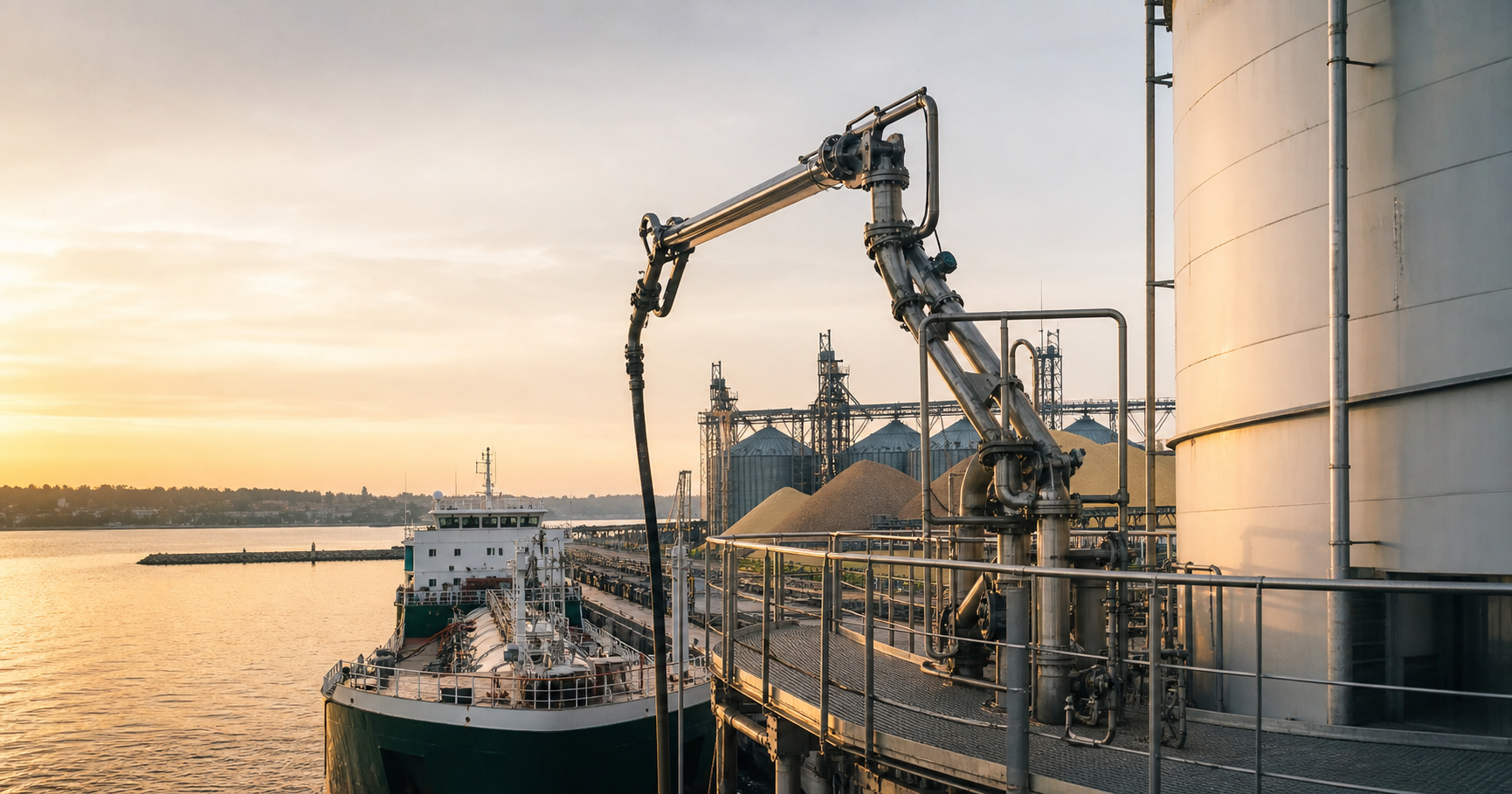 Sunflower oil loading terminal